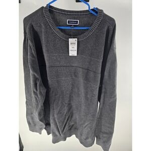 Club Room Mens 3XL Charcoal Heather Cotton Crewneck Sweater 100106153MN NEW